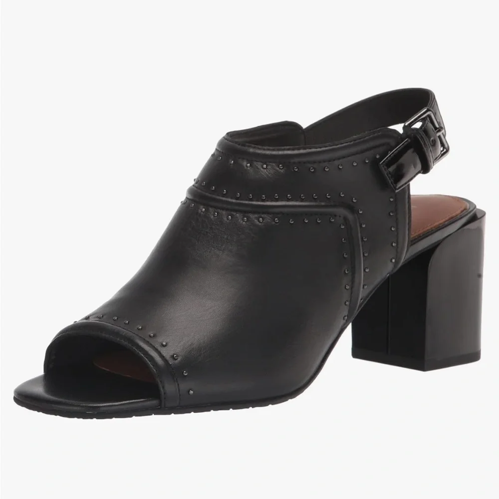 DONALD J. PLINER Penny Open Toed Slingback Mule - Women’s 10 Black